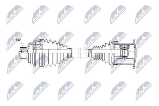 Nty Drivaksel NTY NPW AU 086 Nty Drivaksel NTY NPW AU 086