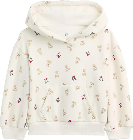 GAP Printed Fleece Hoodie From The Gap Collection Cream 98 GAP Printed Fleece Hoodie From The Gap Collection Cream 98