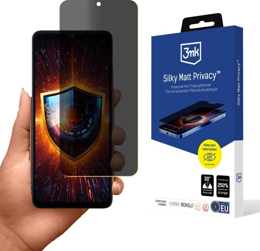 3Mk Silky Matt Privacy-Film Til Motorola Moto G06/Moto G06 Power