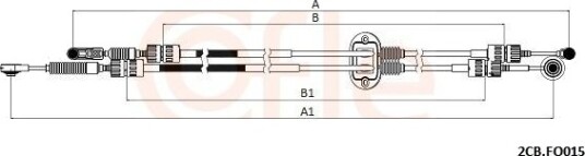 Kabel girmekanisme COFLE 2CB.FO015