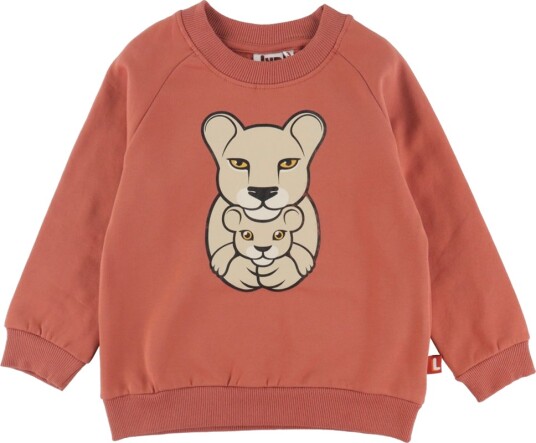 DYR Cph Collegegenser Dyrebelg Aragon løvinne DYR 5 år (110) Collegegenser Beige Rosa
