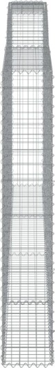 vidaXL Gabionkurver buede 3 stk 400x30x180/200 cm galvanisert jern