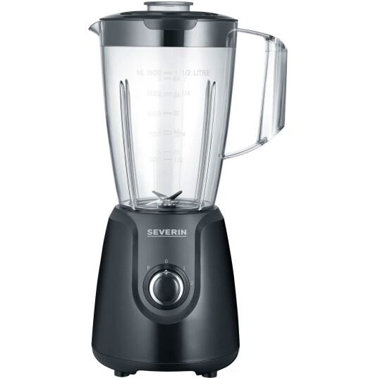 Severin SM 3707 Blender 600W 1.5L Tritan Svart med Pulsfunksjon