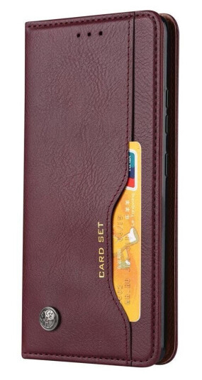 INCOVER Huawei P Smart (2021) PU Skinndeksel m. Ekstra Kortlomme - Bordeux