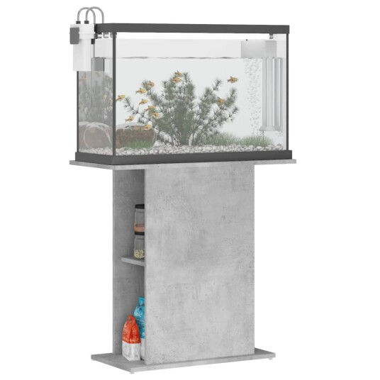 Akvariumstativ Betonggrå 75X36X72.5 cm Konstruert Tre