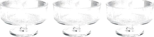 Stelton   Pilastro skål på fot 11 cm 3 stk klar