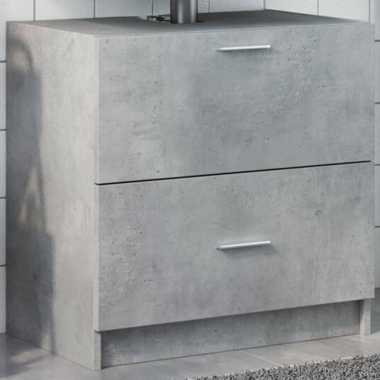 Servantskap betonggrå 59x37x59 cm konstruert tre 8721102815331