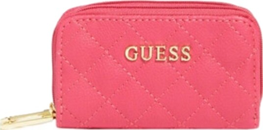Guess Guess Earlene Veske I Polyester Dobbel Glidelås Rosa For Kvinner 10 X 18 X 7,5 Cm