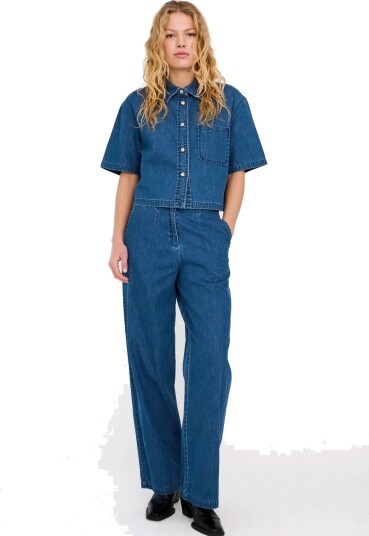 IVY Copenhagen Ivy Malika Casual Pant Mid Blue Blue 29 x 32