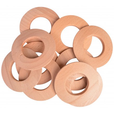 Infinity Hearts Trering Tykk rund 80 mm 10 stk 2 sortiment