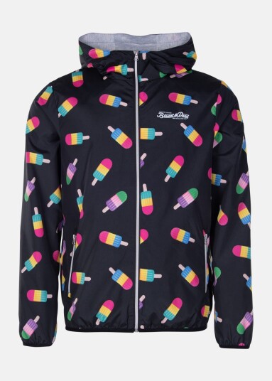 Tropical Wind Jacket Black Ice Cream Xs Vårjakker Tropical Wind Jacket Black Ice Cream Xs Vårjakker