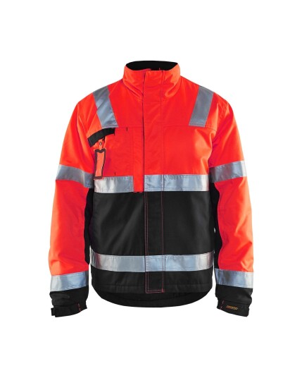 Blåkläder Vinterjakke varsel Hivis Rød/Svart 4XL