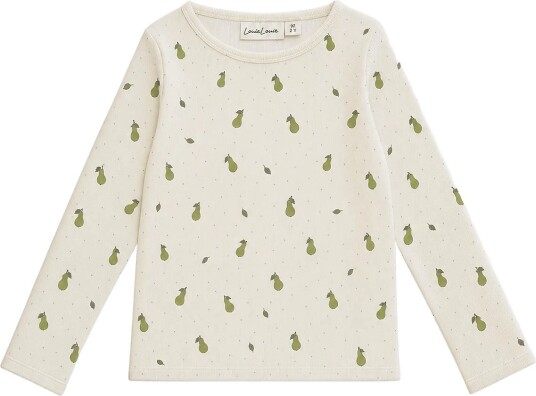 LouieLouie T Shirt Long Sleeve Rib 2X1 Cream 74 LouieLouie T Shirt Long Sleeve Rib 2X1 Cream 74