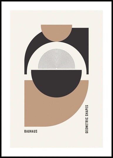 Bauhaus Geometric Shapes No.1 Plakat Plakat / 50x70cm Bauhaus Geometric Shapes No.1 Plakat Plakat / 50x70cm