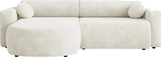 Hanish Sovesofa med Sjeselong 3 seter i Plysj   Beige
