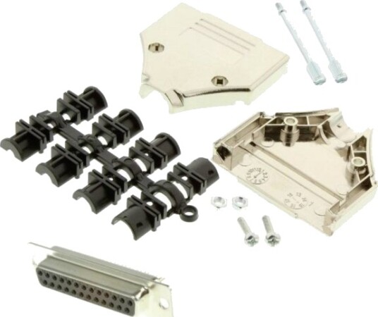 Mh Connectors Mhdtpk25-Dm25s-K D-Sub Hunn Kontaktrekke Sett 180° Antall Poler: 25 Loddefat 1 Stk (Mhdtpk25-Dm25s-K)