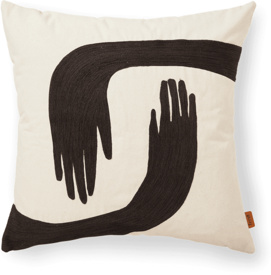 Ferm Living Pose pute 50x50 cm Coffee-undyed Ferm Living Pose pute 50x50 cm Coffee-undyed