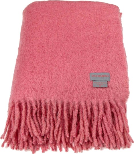 Mohair Pledd 130x170 cm Rosa