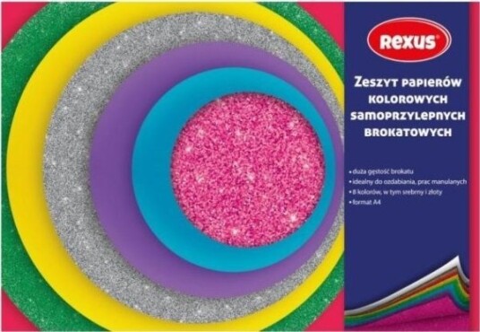 Beniamin Farget Selvklebende Papir A5/8K Glitter 466685 Beniamin Farget Selvklebende Papir A5/8K Glitter 466685