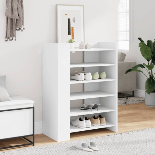 Skohylle hvit 74,5x37,5x100 cm konstruert tre 8721102806094 Skohylle hvit 74,5x37,5x100 cm konstruert tre 8721102806094