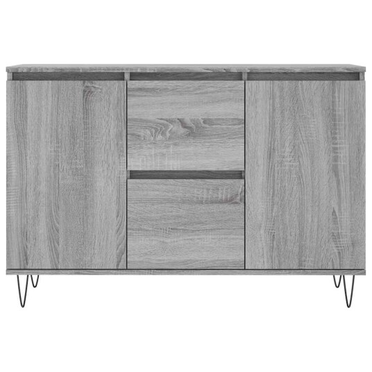 vidaXL Skjenk grå sonoma 104x35x70 cm konstruert tre