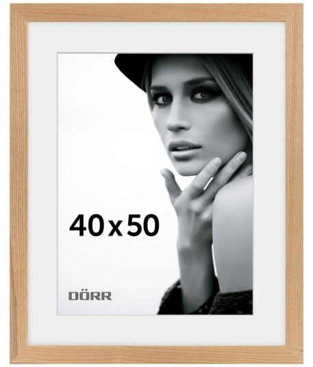 DÃRR Eik Billedramme i EgetrÃ¦ Flat 40x50cm Lysebrun