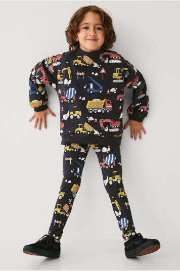 Ellos Collection Leggings med børstet innside Blå