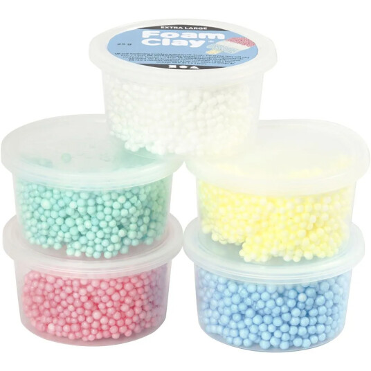 Creativ Company Foam Clay Extra Large 5 Colors