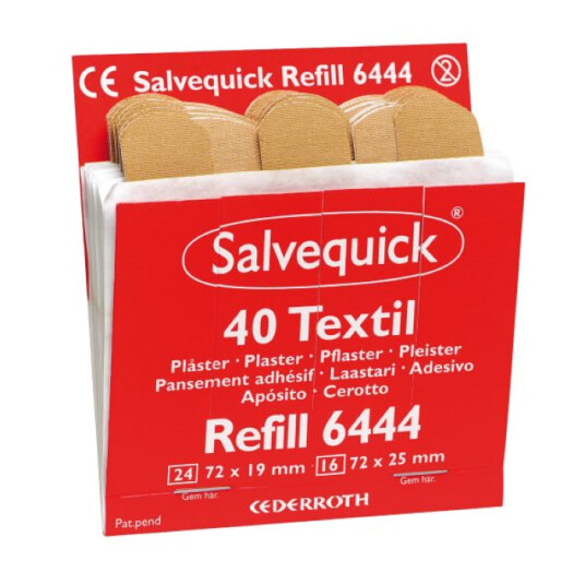 Cederroth Salvequick 40 Tekstilplaster, Ref 6444 (Cederroth)