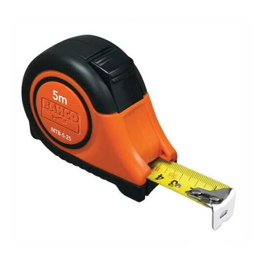 Bahco Målebånd 5m 25mm Klips Kl.1 Mtb-5-25-C1 Bahco Målebånd 5m 25mm Klips Kl.1 Mtb-5-25-C1