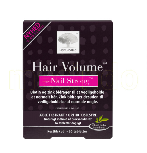 New Nordic Hair Volume + Nails Strong 60 Tabletter New Nordic Hair Volume + Nails Strong 60 Tabletter