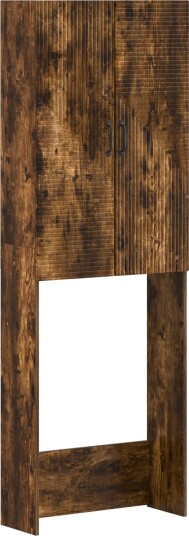 vidaXL Toalett skap HAARLEM Røkt Eik 66 x 25,5 x 190 cm Konstruert tre