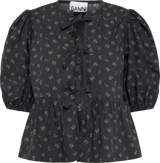 Ganni Blouse Phantom Black 38