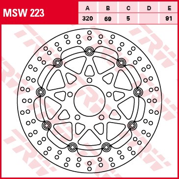 Bremseskive TRW MSW223