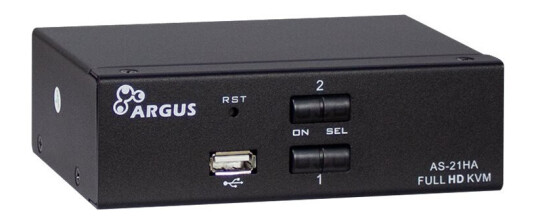 Argus Kvm As-21Ha - Kvm / Lydsvitsj - 2 X Kvm/Lyd - Stasjonær Argus Kvm As-21Ha - Kvm / Lydsvitsj - 2 X Kvm/Lyd - Stasjonær