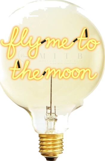 Elements Lighting   MITB lyspære LED 17 cm Fly Me To The Moon ravfarget