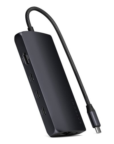 Satechi USB-C 8K Ethernet V3 Multiport USB hub Midnight Satechi USB-C 8K Ethernet V3 Multiport USB hub Midnight