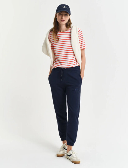 GANT Reg Tonal Shield Sweatpants - Navy - XS