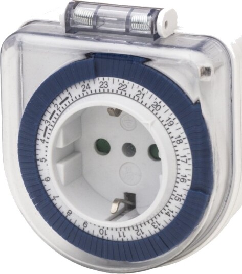AIRAM Tidsur IP44 24 timer støpsel