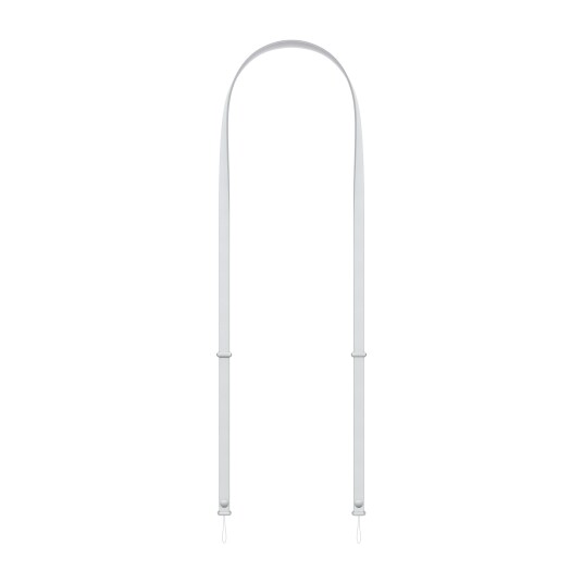 Crossbody stropp   Lysegrå