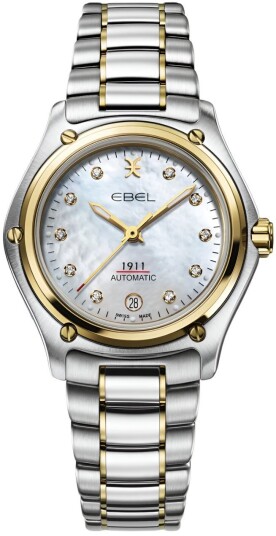 Ebel 1911 Dameklokke 1216638 Hvit/18 karat gult gull Ø30 mm