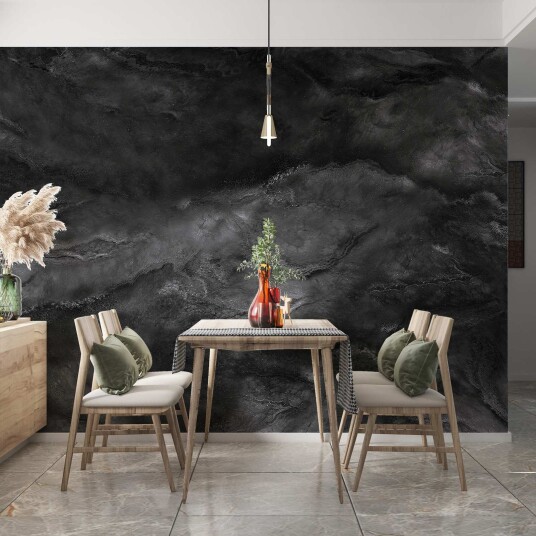 Tapet Mørk Marmor Design