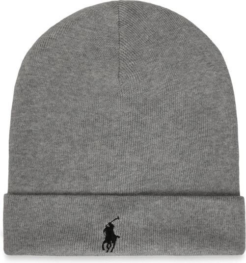 Polo Ralph Lauren 32/3 Cotton Swtr Hat Grey ONE SIZE