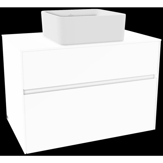 Villeroy & Boch  Collaro Servantskap med 2 skuffer 80x50x54,8 cm u/lys Hvit Matt