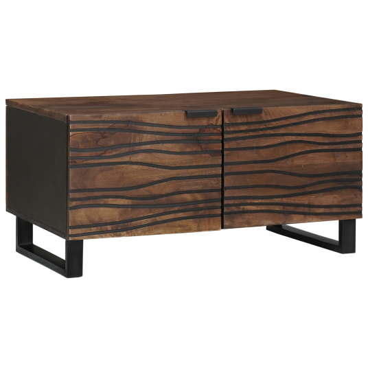 Kaffebord 80 x 50 x 40 cm laget av massivtre og bygget tre.