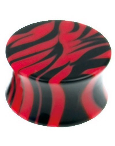 Aab Storm Rosa og Svart Piercing Plugg Strl 8 mm