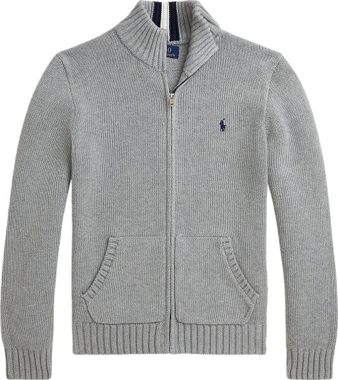 Polo Ralph Lauren Cardigan Strikk Andover Heather Polo Ralph Lauren 2 år 92 Cardigan Grå
