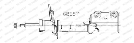 Støtdemper MONROE G8687 Støtdemper MONROE G8687