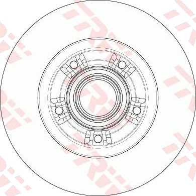 Bremseskive TRW DF6203BS
