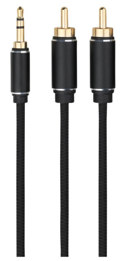 DACOTA PLATINUM MINI JACK HANN - RCA HANN 5M, SVART